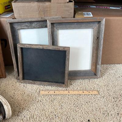 Six Vintage Barnwood Picture Frames
