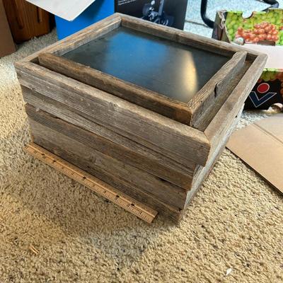 Six Vintage Barnwood Picture Frames
