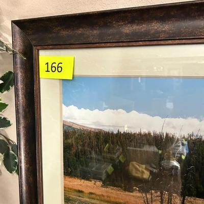 Nice framed mountain stream photograph