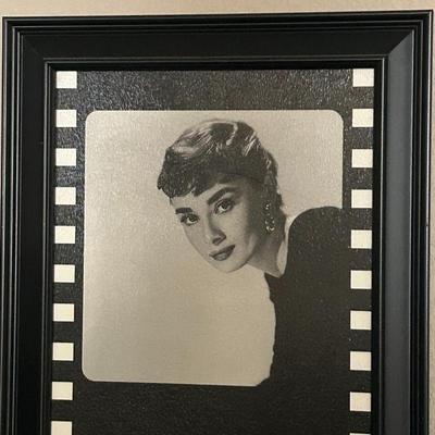 Aubrey Hepburn Film Reel Framed Poster