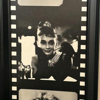 Aubrey Hepburn Film Reel Framed Poster
