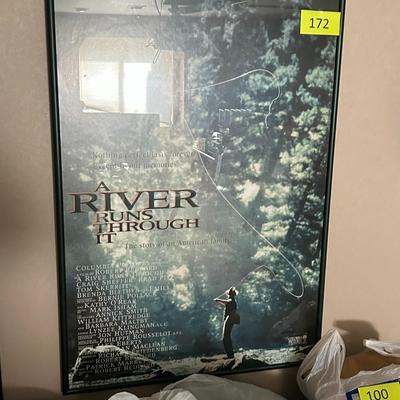 "A River Runs Through It" Framed Movie Poster