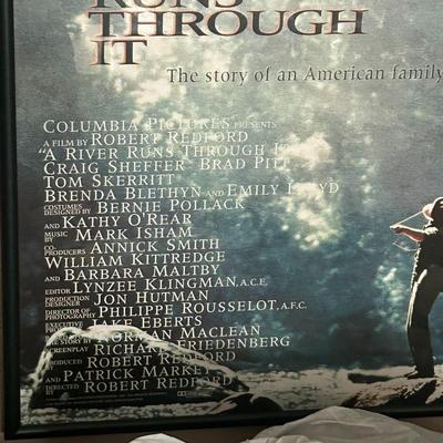 "A River Runs Through It" Framed Movie Poster