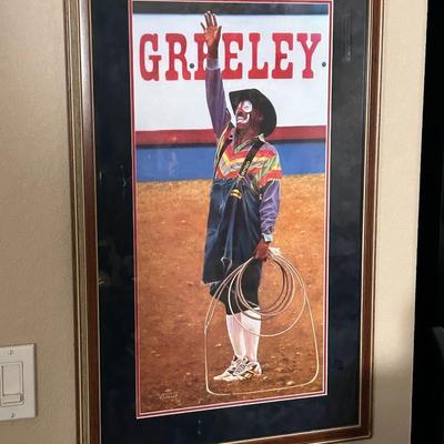 Leon Coffee signed framed Print