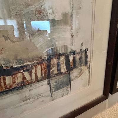 Abstract art framed print