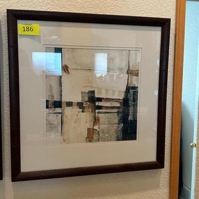 Abstract art framed print