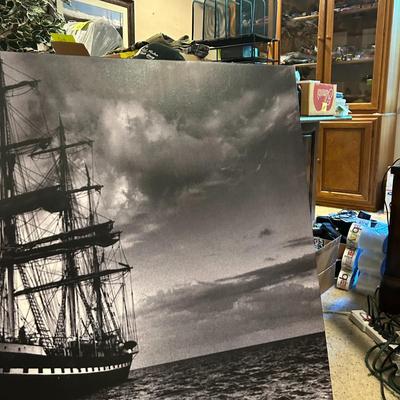 Large Black & White Canvas Print