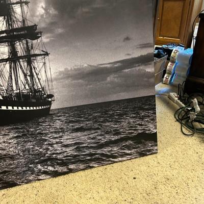 Large Black & White Canvas Print
