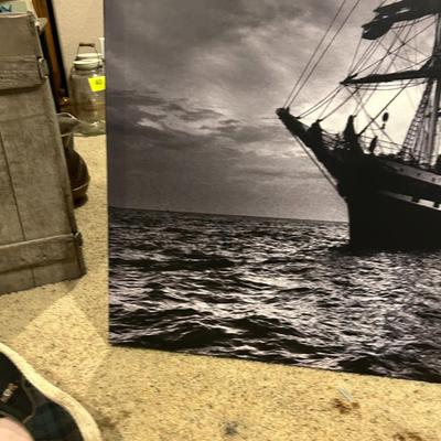 Large Black & White Canvas Print