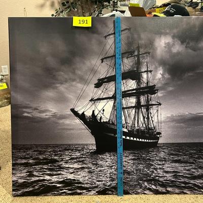 Large Black & White Canvas Print