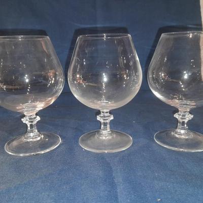 Assortment of stemmed drinking glasses