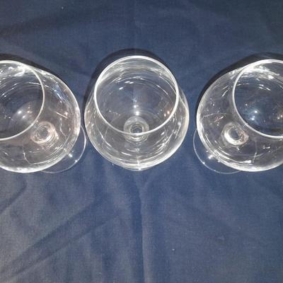 Assortment of stemmed drinking glasses