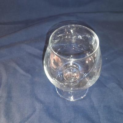Assortment of stemmed drinking glasses