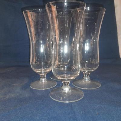 Assortment of stemmed drinking glasses