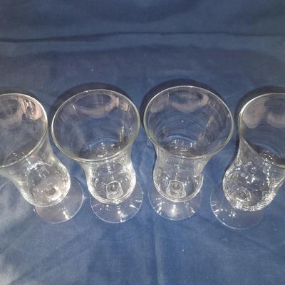 Assortment of stemmed drinking glasses