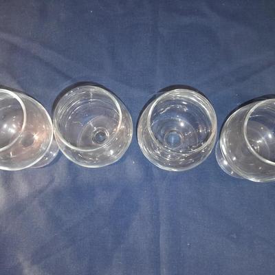 Assortment of stemmed drinking glasses