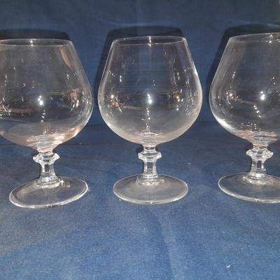 Assortment of stemmed drinking glasses
