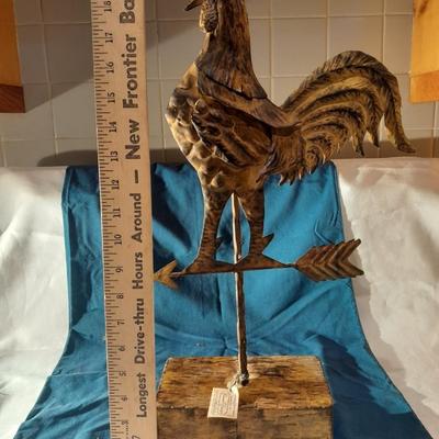 Rustic Tin rooster decor