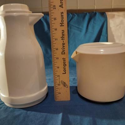Tupperware juice pitcher and insulated water pitcher