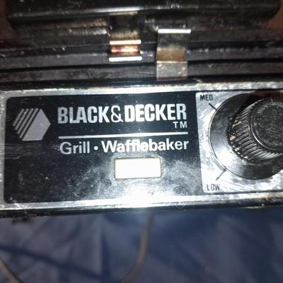 Black & Decker grill - waffle maker and a vintage dazey seal a meal