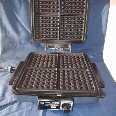 Black & Decker grill - waffle maker and a vintage dazey seal a meal