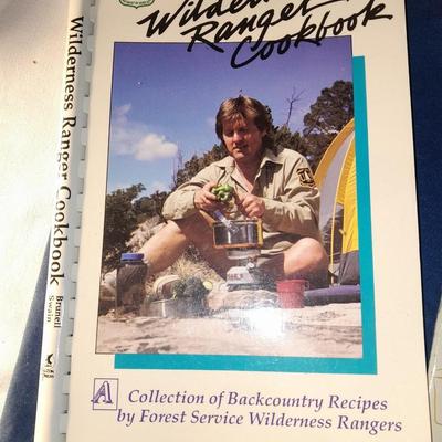 Six cookbooks - Lewis & Clark food journal - Spirit Earth cooking - Santa Fe trail and others