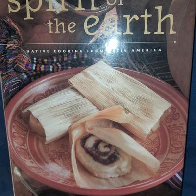 Six cookbooks - Lewis & Clark food journal - Spirit Earth cooking - Santa Fe trail and others