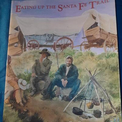 Six cookbooks - Lewis & Clark food journal - Spirit Earth cooking - Santa Fe trail and others