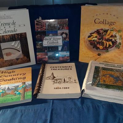 Cookbooks - Colorado Cache - centennial Treasures - high country cooking - Colorado Collage and others