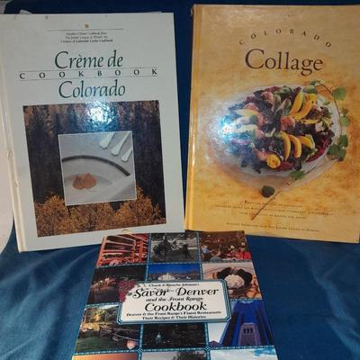 Cookbooks - Colorado Cache - centennial Treasures - high country cooking - Colorado Collage and others