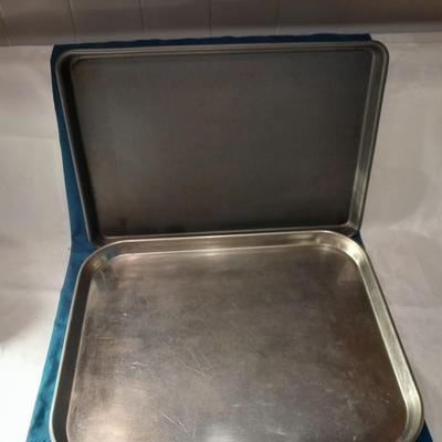 Two baking pans - cookie sheets