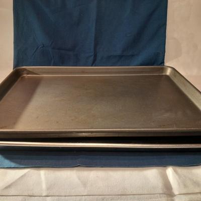 Two baking pans - cookie sheets