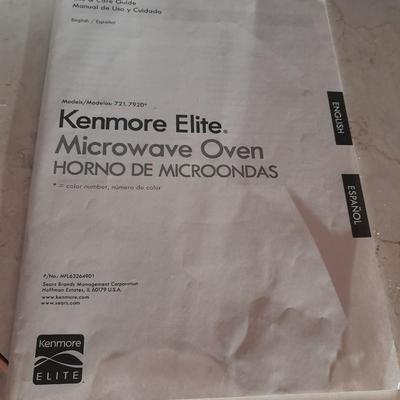 Working Kenmore elite Microwave oven