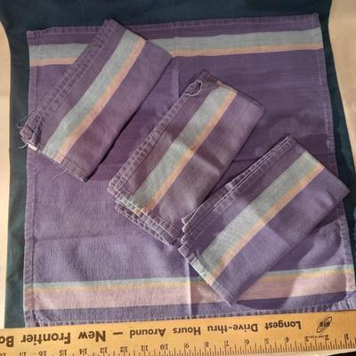 Table linens, 4 napkins with 4 matching placemats