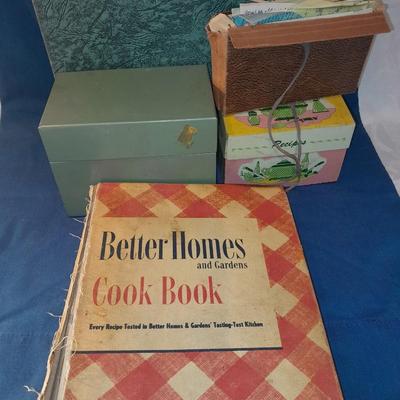 Treasures of Treasures, all the Families secret recipes in boxes! with a vintage Better Homes cookbook