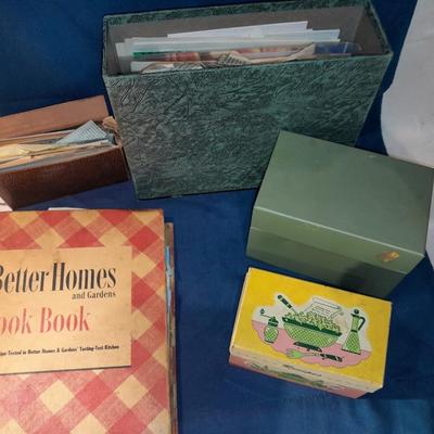 Treasures of Treasures, all the Families secret recipes in boxes! with a vintage Better Homes cookbook