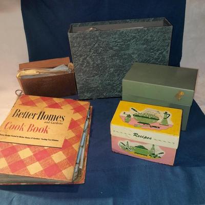Treasures of Treasures, all the Families secret recipes in boxes! with a vintage Better Homes cookbook