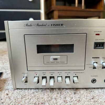 FISHER STEREO CASSETTE TAPE DECK & SONY VIDEO CAMERA RECORDER
