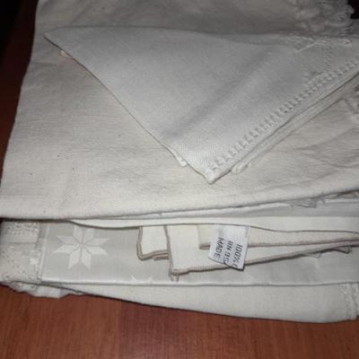 White table linens