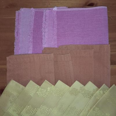 Table linens Placemats, and linen napkins