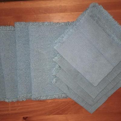 Table linens - four Placemats with four matching Linen napkins