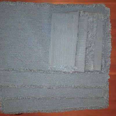 Table linens - four Placemats with four matching Linen napkins