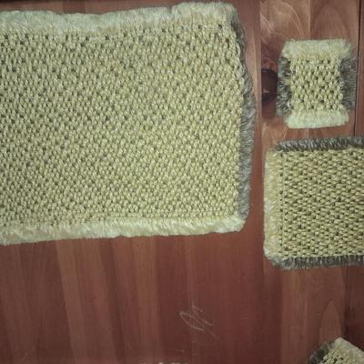Table mats from East Africa 6 coasters, and 6 hot pads