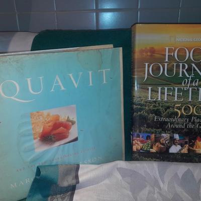 Cookbooks - Aquavit - Food Journeys of a Lifetime - La Cuisine and a La Sauce tablecloth