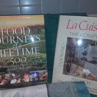 Cookbooks - Aquavit - Food Journeys of a Lifetime - La Cuisine and a La Sauce tablecloth