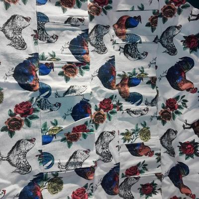 Rooster wall art with chicken themed Apron