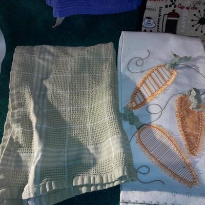 Kitchen towels, large bib and other Kitchen linens