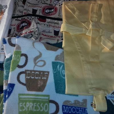 Kitchen towels, large bib and other Kitchen linens