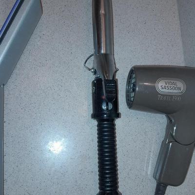 Haircare - curling iron - flat iron - and blow dryer