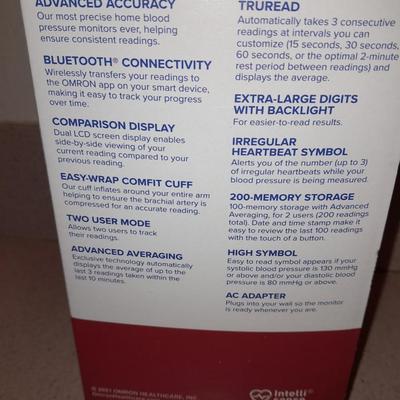 Omron Blood pressure monitor with instructions